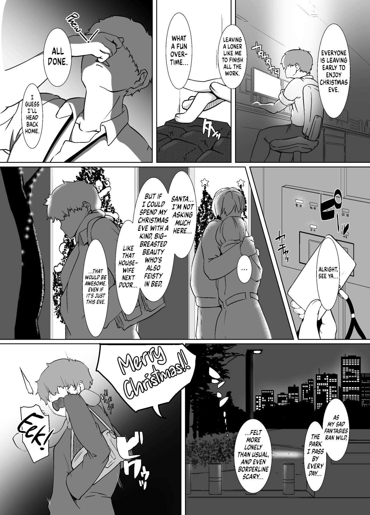 Hentai Manga Comic-Spending Christmas Eve With the Housewife Next Door-Read-5